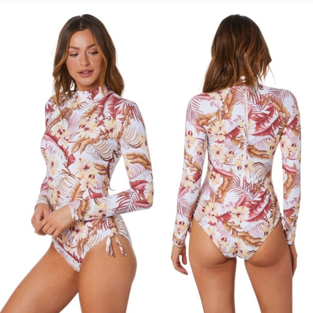 LEILANI GOOD COVERAGE LONG SLEEVE ONE PIECE SWIMSU